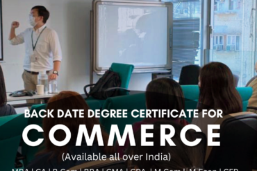 Back Date Certificate for commerce